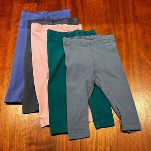 Tea Collection 3-6 month girls leggings set of five